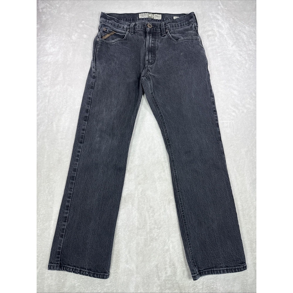 Ariat Legacy Mens Jeans M5 Straight Fit Straight Leg 31x30 Black Faded